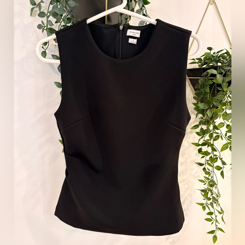 Babaton Black Sleeveless Blouse